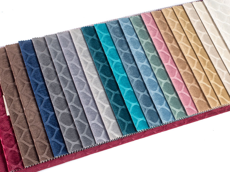 Visokokvalitetna obojena utisnuta baršunasta tkanina za dekor doma