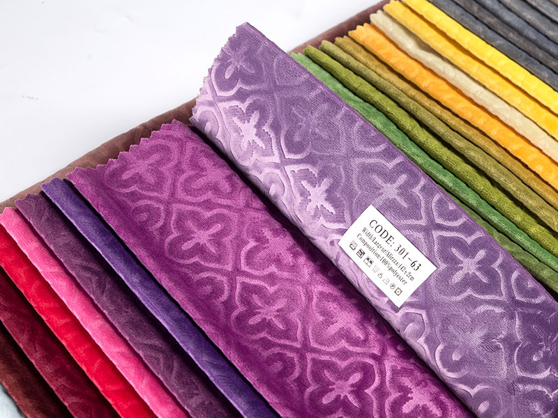 High-End obojena utisnuti baršunasti tkanina za dizajn interijera